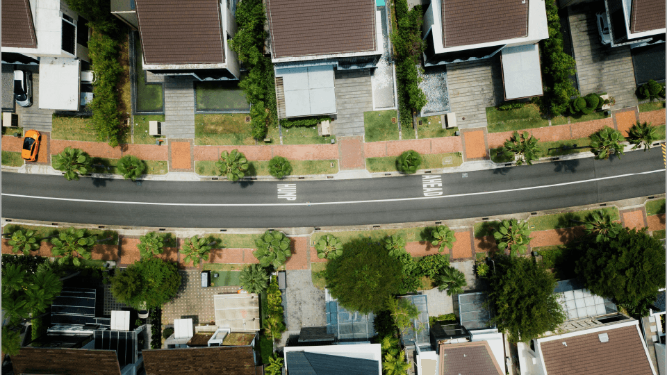 Neighborhood road View from over