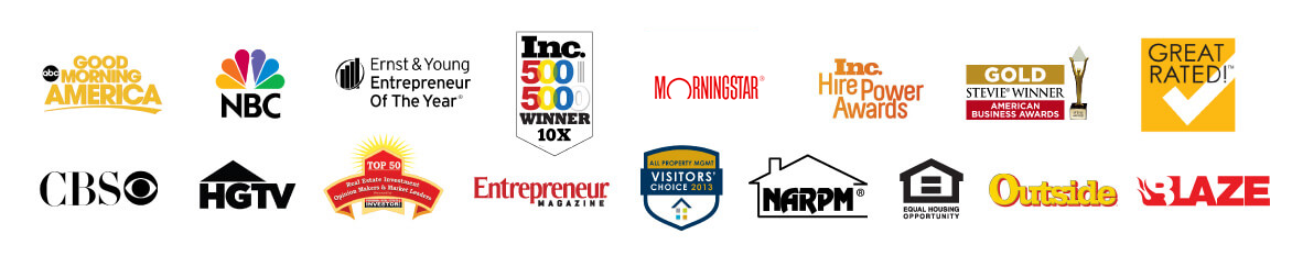 Renters Warehouse Awards Logos